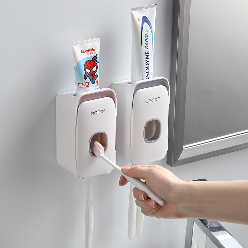 Touchless Toothpaste Dispenser – Automatic Wall-Mount Squeezer for Family Use