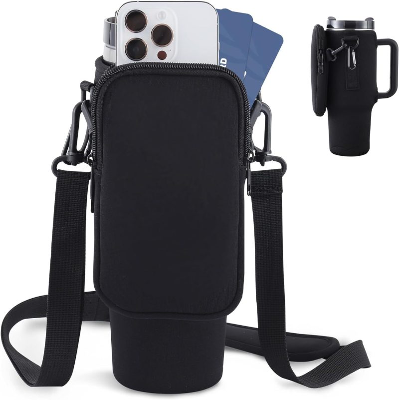 Slok 40oz Bottle Carrier Bag – Adjustable Strap, Fits Tumblers with Handle