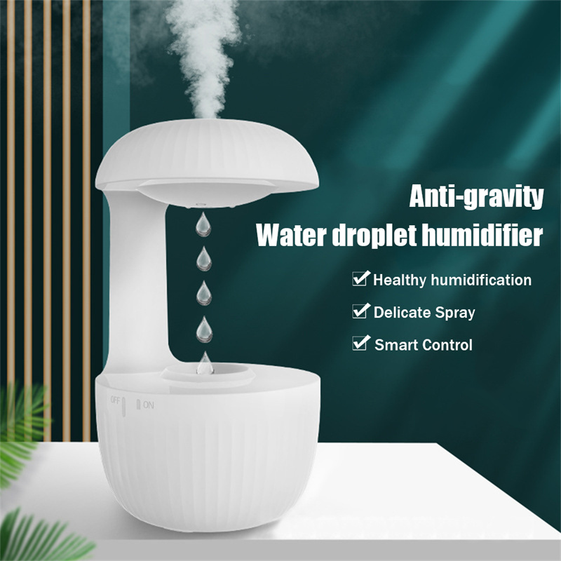 Anti-Gravity Cool Mist Humidifier – Silent Levitating Drop Effect