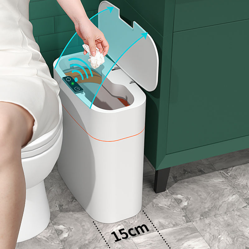 Touchless Smart Trash Bin – Motion Sensor Garbage Can for Home & Car