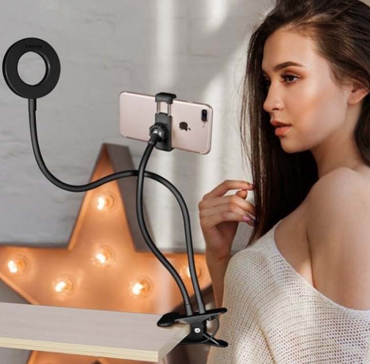 Mini LED Ring Light with Stand – Ideal for Live, Selfies & Makeup