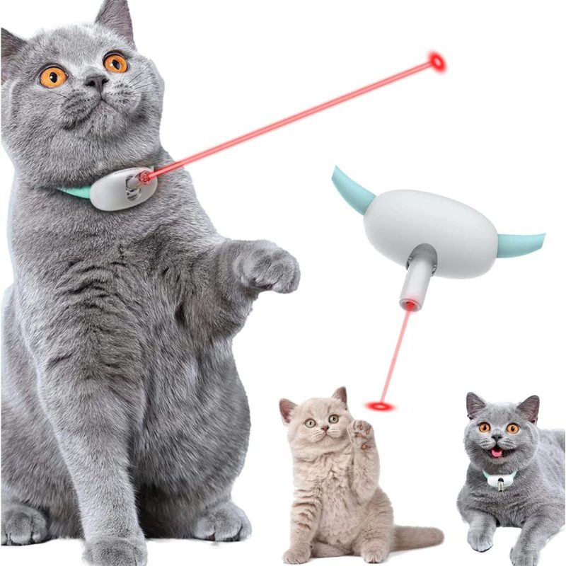 Automatic Laser Cat Toy Collar – USB Rechargeable & Interactive
