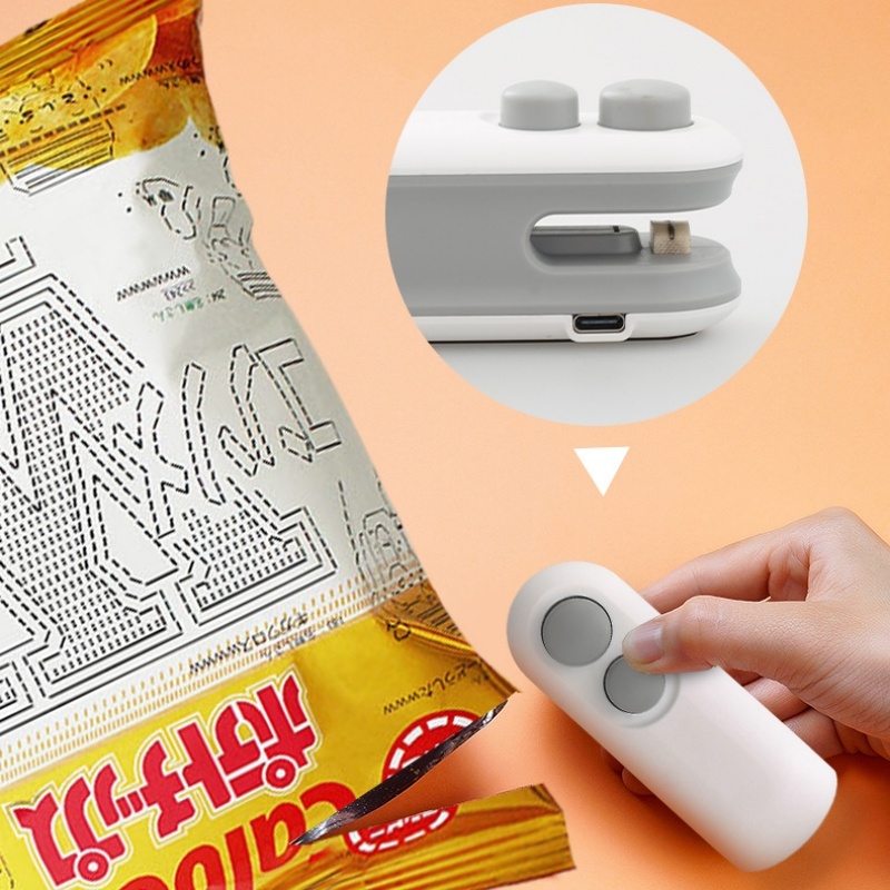 2-in-1 Mini Heat & Vacuum Sealer – Portable Food Storage Tool for Chip & Snack Bags