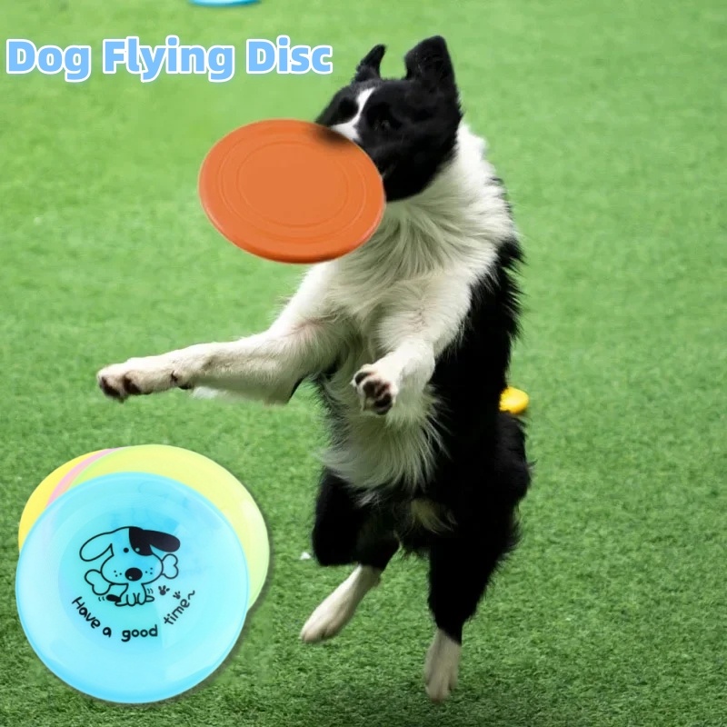 Interactive Flying Saucer Toy – Chew-Resistant Silicone Disc for Dogs