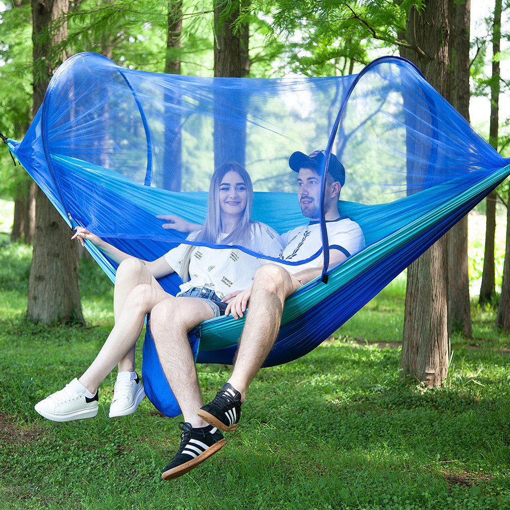 Pop-Up Hammock with Mosquito Net – Fast Setup for Outdoor Use